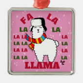Fa La Llama Ornament - Baby Es ist kalt draußen (Vorne)