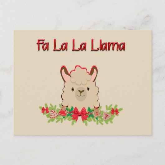 Fa La Llama Postkarte (Vorderseite)