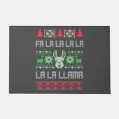 Fa La Llama Shirt - Ugly Christmas Sweater Llam Fußmatte (Vorderseite)