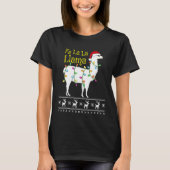 Fa La Llama Ugly Christmas Sweater Llama Chris T-Shirt (Vorderseite)