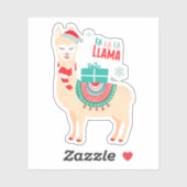 Fa La Llama | Weihnachten Aufkleber (Blatt)