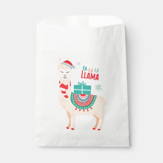 Fa La Llama | Weihnachten Geschenktütchen (Vorderseite)