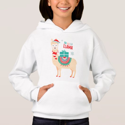 Fa La Llama | Weihnachten Hoodie (Vorderseite)