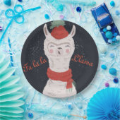 Fa la Llama Weihnachten Pappteller (Party)