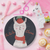 Fa la Llama Weihnachten Pappteller (Party)