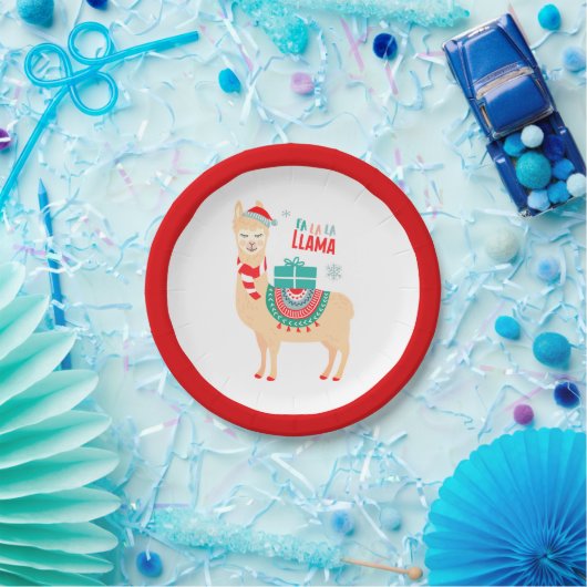 Fa La Llama | Weihnachten Pappteller (Party)