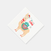 Fa La Llama | Weihnachten Serviette (Ecke)