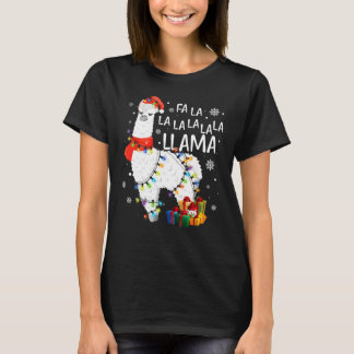 Fa La Llama Weihnachten Shirt Weihnachten