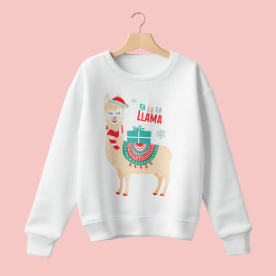 Fa La Llama   Weihnachten Sweatshirt
