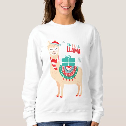 Fa La Llama | Weihnachten Sweatshirt (Vorderseite)
