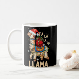 Fa La Llama Weihnachts-Shirt Weihnachtslama Kaffeetasse
