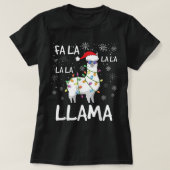 Fa La Llama Women Men Kids Funny Llama Christma T-Shirt (Design vorne)