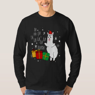 Fa La Llama X Mas Boxes Schneeflocken Weihnachten T-Shirt