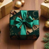 Fa La Magical Gold Weihnachtsfoto Collage Geschenkpapier Set