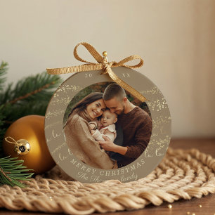 Fa La Magical Gold Weihnachtslied Foto Keramik Ornament