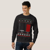 Fa La Mathematics Graph Christmas Ugly Sweater Sweatshirt (Vorne ganz)