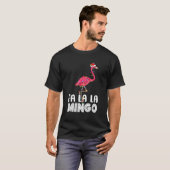 Fa La Mingo Flamingo Weihnachtsbaum Lichter Trop T-Shirt (Vorne ganz)