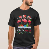 Fa La Mingo Flamingo Weihnachtsfeier Tropical Xmas T-Shirt (Vorderseite)
