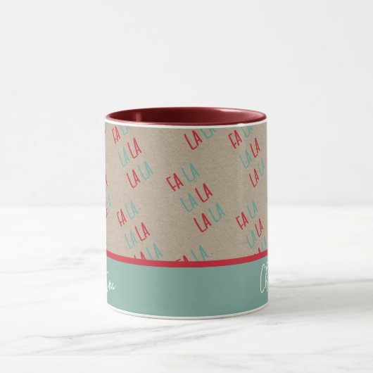 FA LA | Moderne Minimal Kraft Tasse (Zentrum)