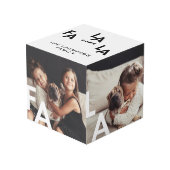 FA LA Moderne Minimale Typografie-Familie Würfel (Vorderseite Schrägansicht)