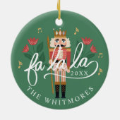 Fa La Nutcracker Weihnachtsfeier Raute Diamond Fot Keramik Ornament (Hinten)