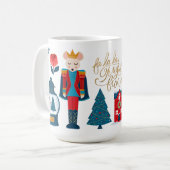 Fa La Oh What Fun Christmas Nutcracker Charaktere Kaffeetasse (Vorderseite Links)