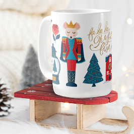 Fa La Oh What Fun Christmas Nutcracker Charaktere Kaffeetasse