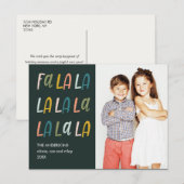 FA LA | Pastellfarben | Niedlicher Urlaub im Foto Postkarte (Vorne/Hinten)