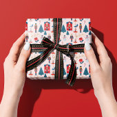 Fa La Pink Nutcracker Weihnachtsballenszene Geschenkpapier