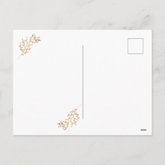 Fa la Rustic Foto Postkarte (Rückseite)