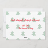 Fa La Singing Chihuahua Personalisiert Feiertagskarte (Rückseite)