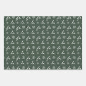 Fa La Snow Angel Woodland Tiere Spaß Winter Geschenkpapier Set (Vorderseite 2)