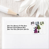 Fa La Snowman Rücksendeadressen-Aufklebers (Insitu)