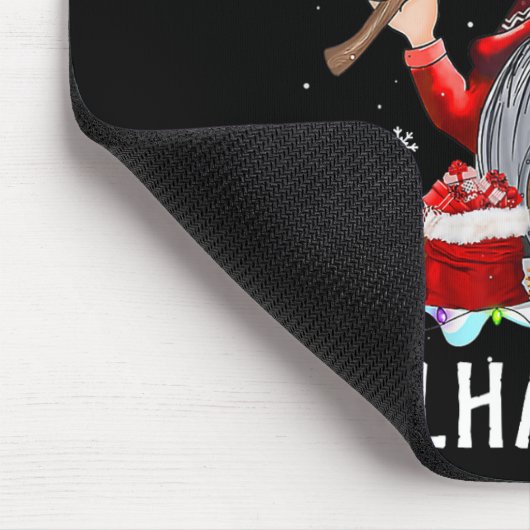 Fa La Valhalla Xmas Gnome Beard Viking Weapon Mousepad (Ecke)