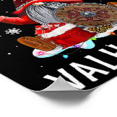 Fa La Valhalla Xmas Gnome Beard Viking Weapon Poster (Ecke)