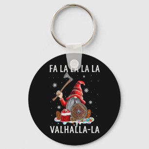 Fa La Valhalla Xmas Gnome Beard Viking Weapon Schlüsselanhänger