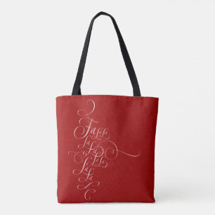 Fa la - Weihnachtskalligrafie - Deck the Halls Tasche