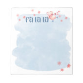 Fa La Winter Piggie Notepad Notizblock (Vorderseite)