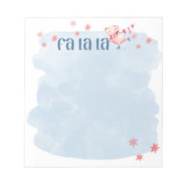 Fa La Winter Piggie Notepad Notizblock