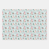 Fa La Zuhause für die Ferienstadt & Pink Retro Van Geschenkpapier Set (Vorderseite)