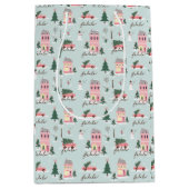 Fa La Zuhause für die Ferienstadt & Pink Retro Van Mittlere Geschenktüte (Vorderseite)