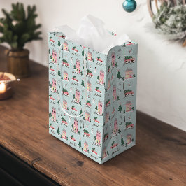 Fa La Zuhause für die Ferienstadt & Pink Retro Van Mittlere Geschenktüte