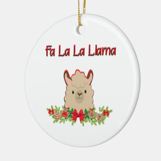 Fa-Lala Lama Keramik Ornament (Links)