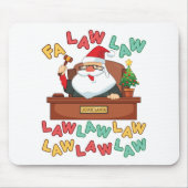 Fa Law Anwalt Weihnachtsmann Mousepad (Vorne)