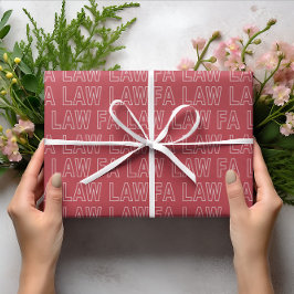 Fa Law Law Funny Lawyer Joke Christmas Geschenkpapier