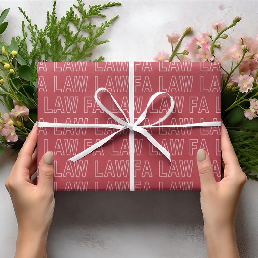 Fa Law Law Funny Lawyer Joke Christmas Geschenkpapier