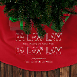 Fa Law Law Funny Lawyer Joke Christmas Polyester Weihnachtsbaumdecke