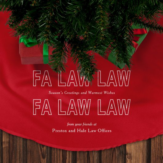 Fa Law Law Funny Lawyer Joke Christmas Polyester Weihnachtsbaumdecke