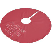 Fa Law Law Funny Lawyer Joke Christmas Polyester Weihnachtsbaumdecke (Schrägansicht)