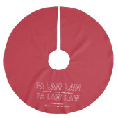 Fa Law Law Funny Lawyer Joke Christmas Polyester Weihnachtsbaumdecke (Vorderseite)